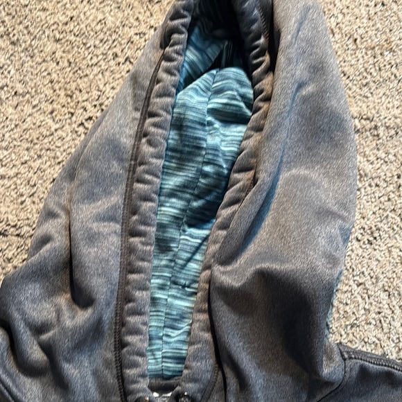 Under Armour Gray Hoodie with Blue Logo - Picture 3 of 4